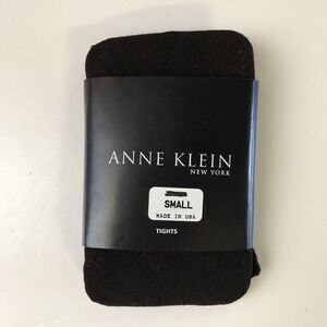 Anne Klein New York Textured Semi Sheer Tights Chevron Made In USA NWT Small